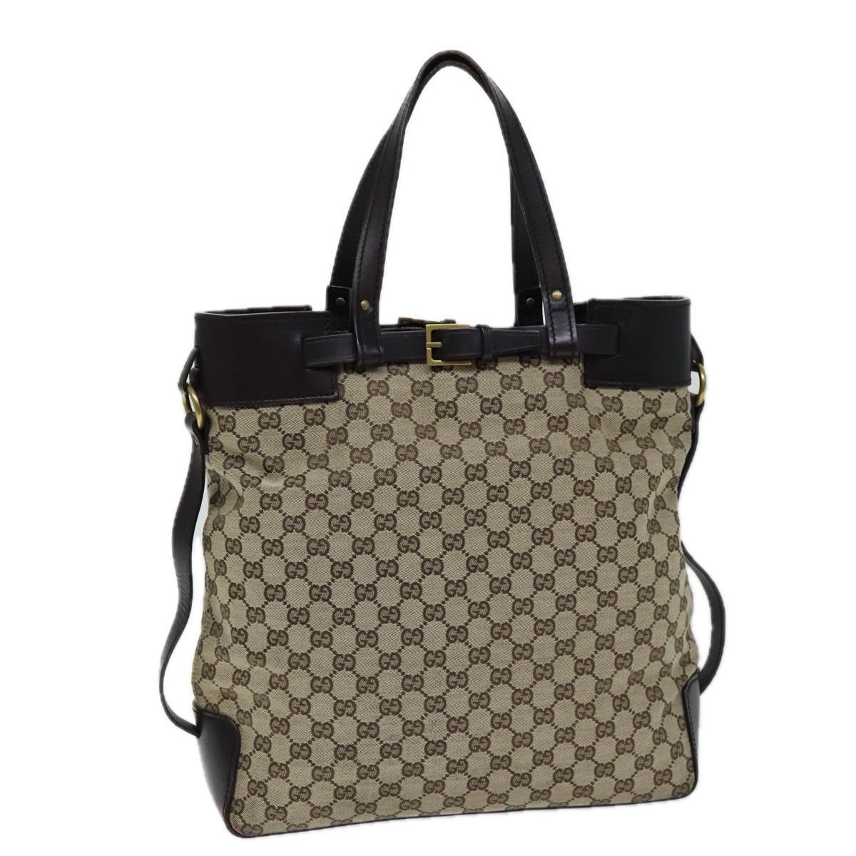 Gucci Gg Canvas Beige Canvas Tote Bag (Pre-Owned) Size ONE SIZE - 19 Thumbnail