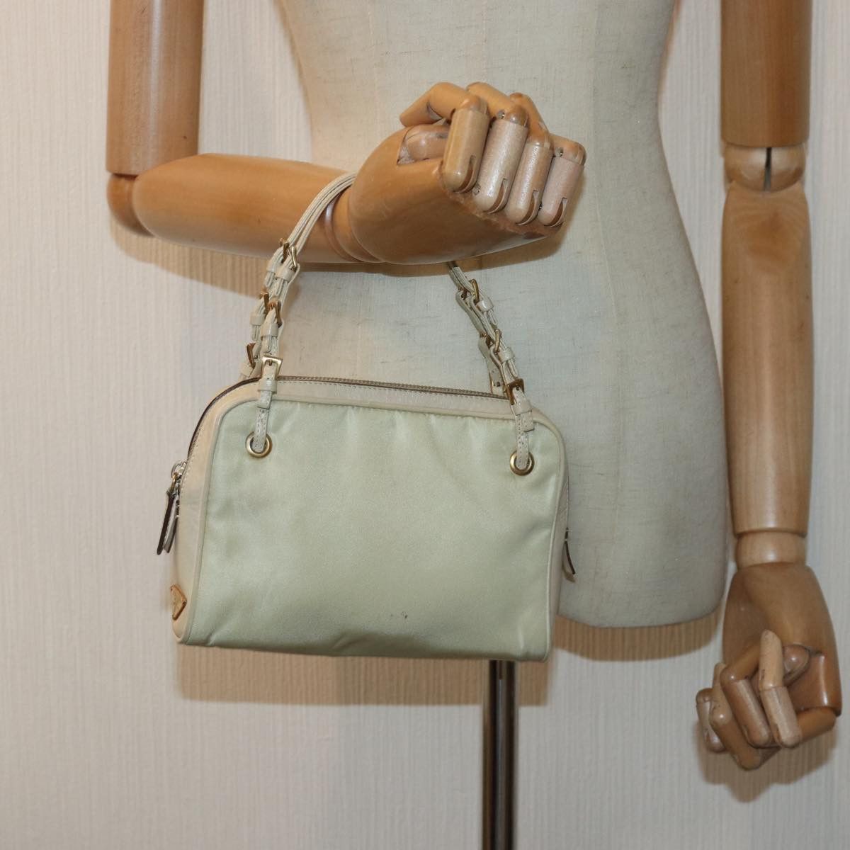 Prada Tessuto Beige Synthetic Clutch Bag (Pre-Owned) Size ONE SIZE - 7 Thumbnail