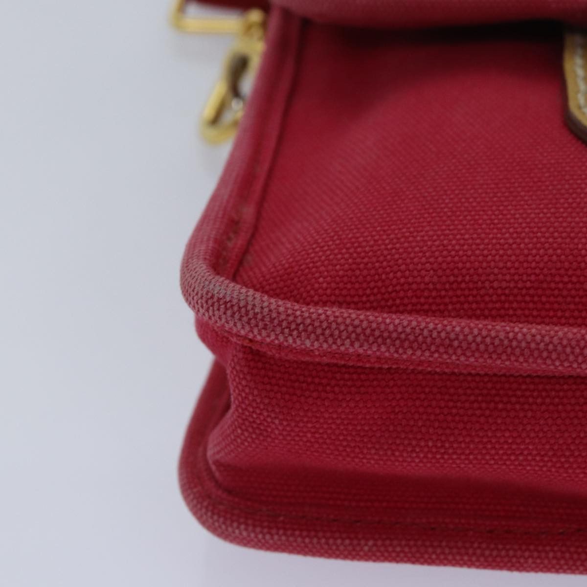 Prada Red Canvas Shoulder Bag (Pre-Owned) Size ONE SIZE - 13 Thumbnail