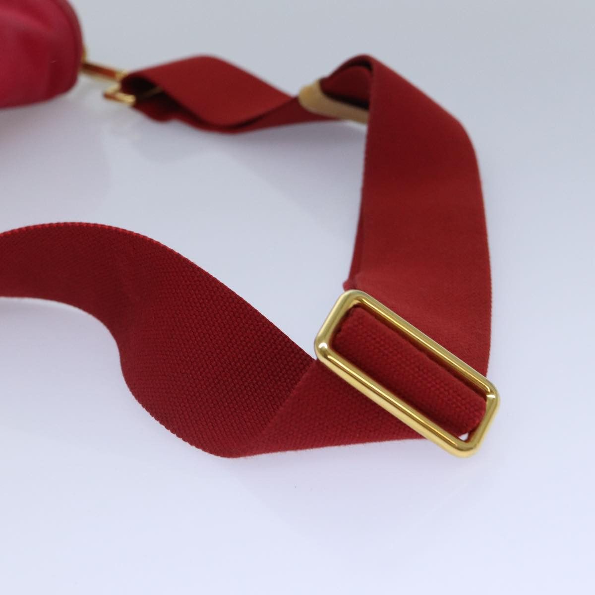 Prada Red Canvas Shoulder Bag (Pre-Owned) Size ONE SIZE - 11 Thumbnail