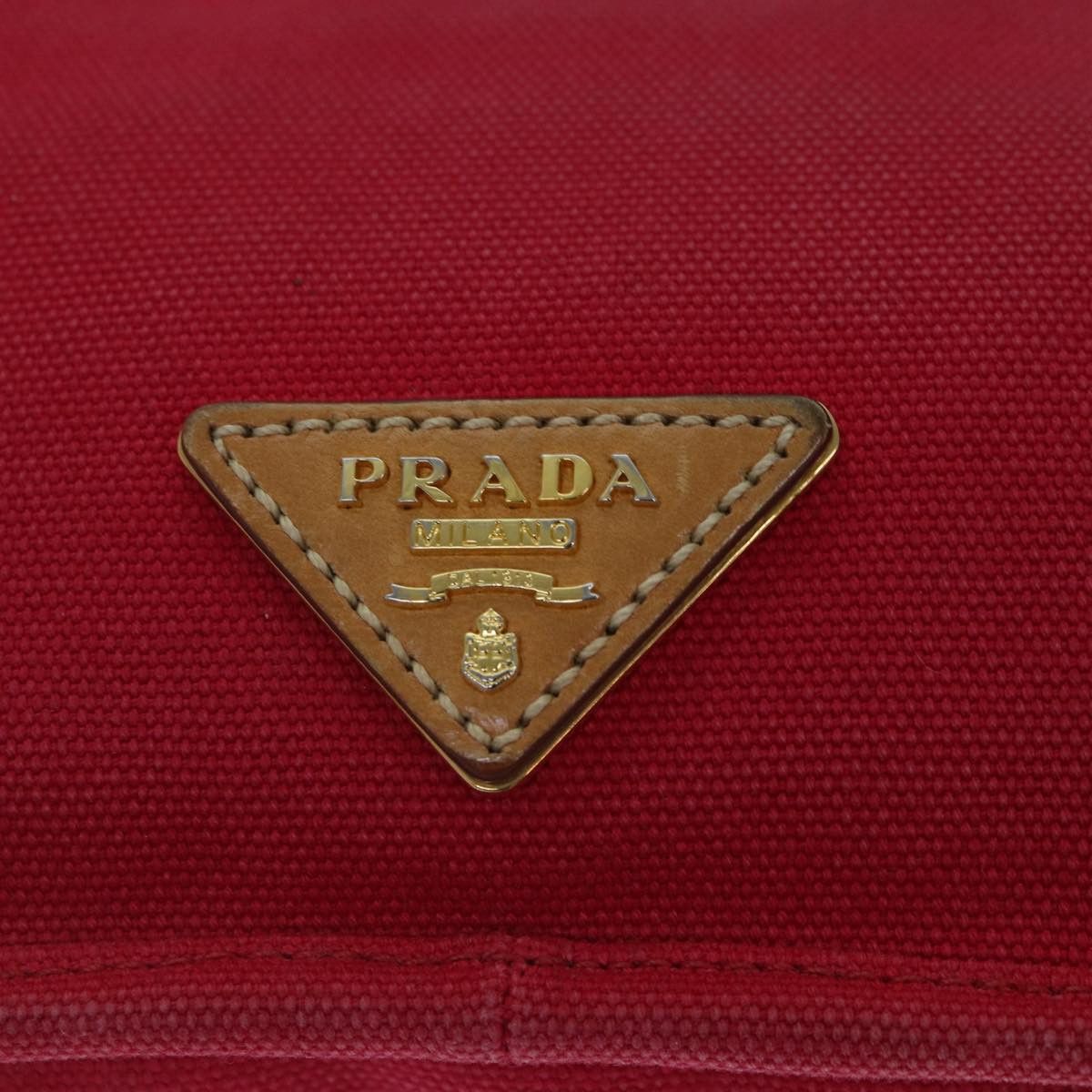 Prada Red Canvas Shoulder Bag (Pre-Owned) Size ONE SIZE - 18 Thumbnail