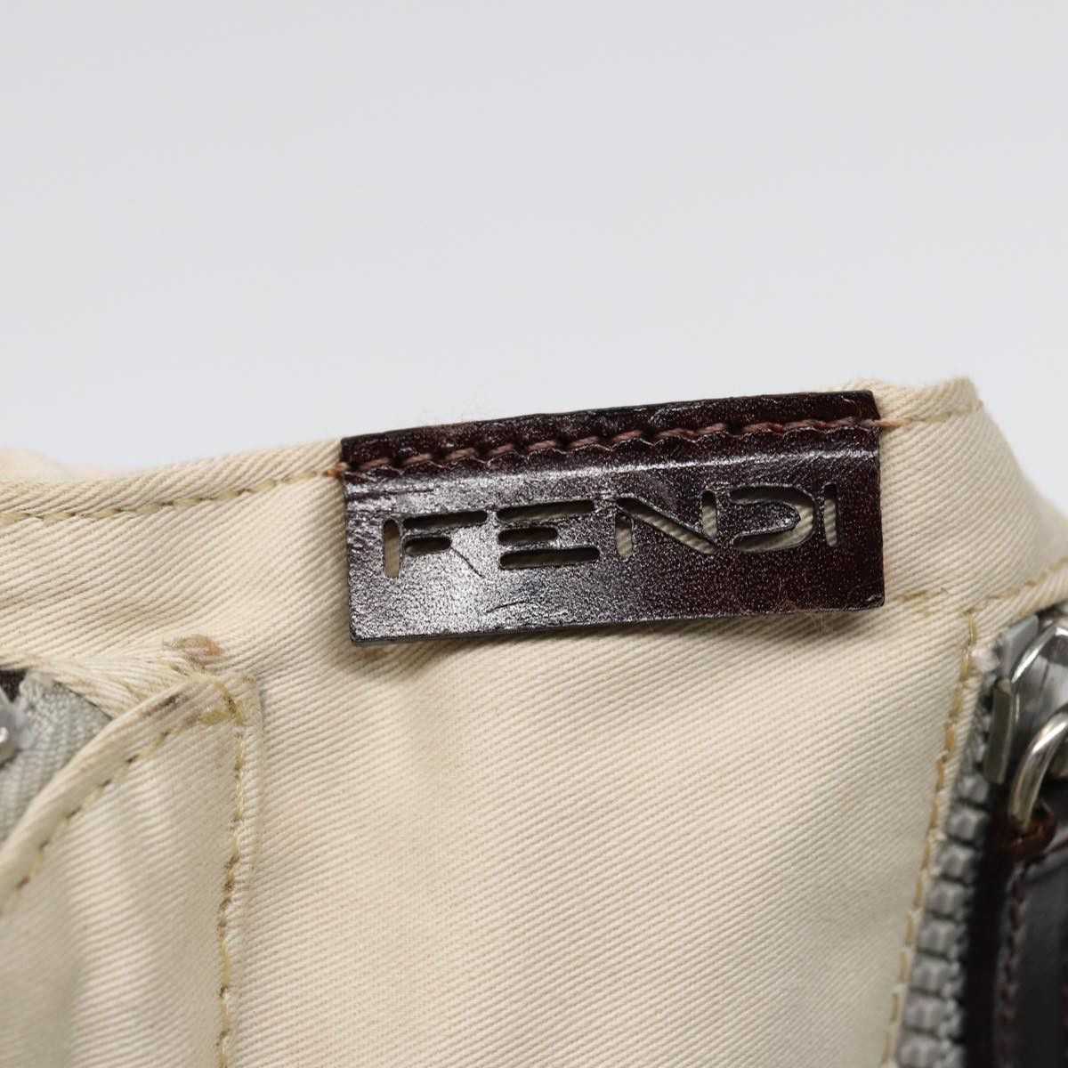 Fendi Beige Canvas Shoulder Bag (Pre-Owned) Size ONE SIZE - 14 Thumbnail