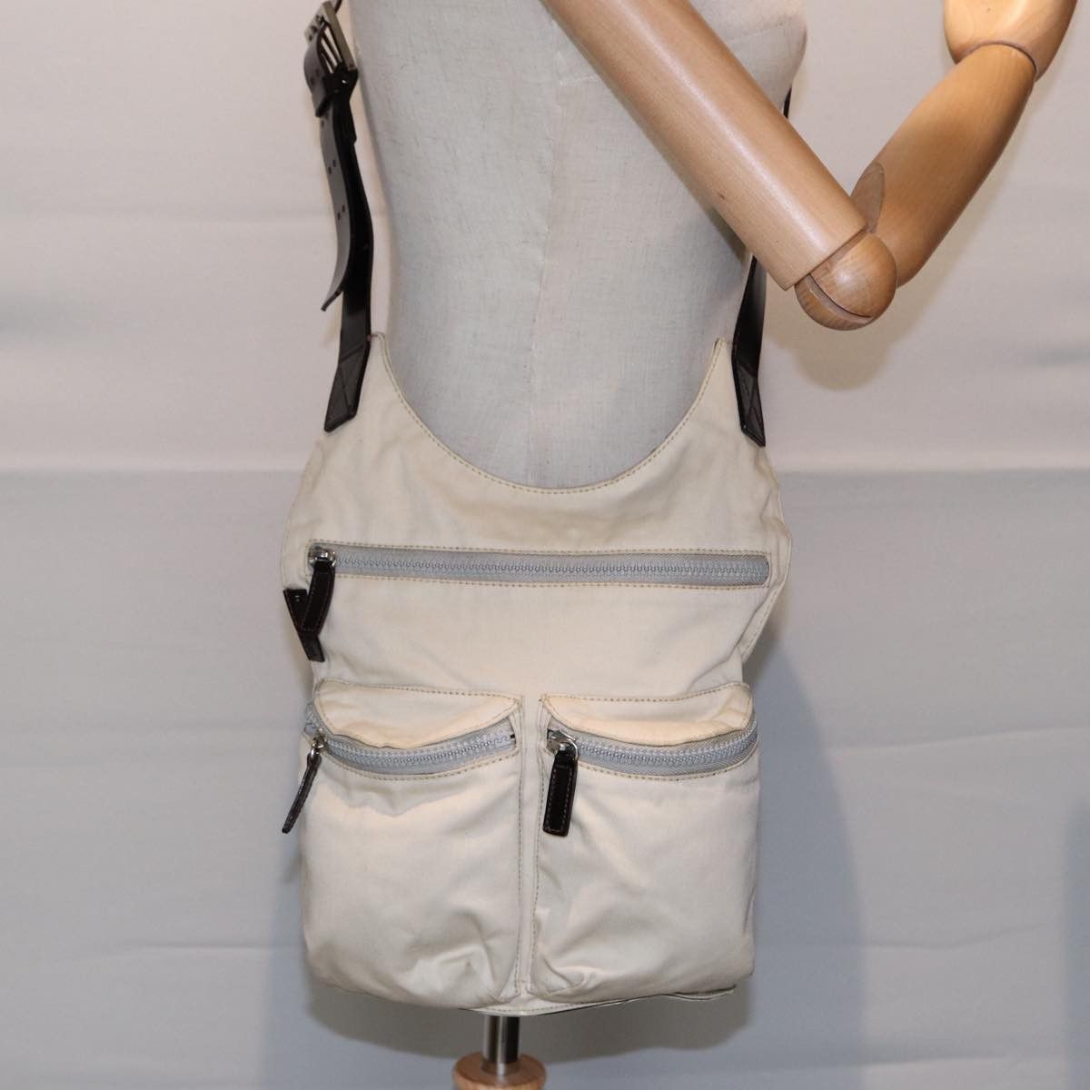 Fendi Beige Canvas Shoulder Bag (Pre-Owned) Size ONE SIZE - 11 Thumbnail
