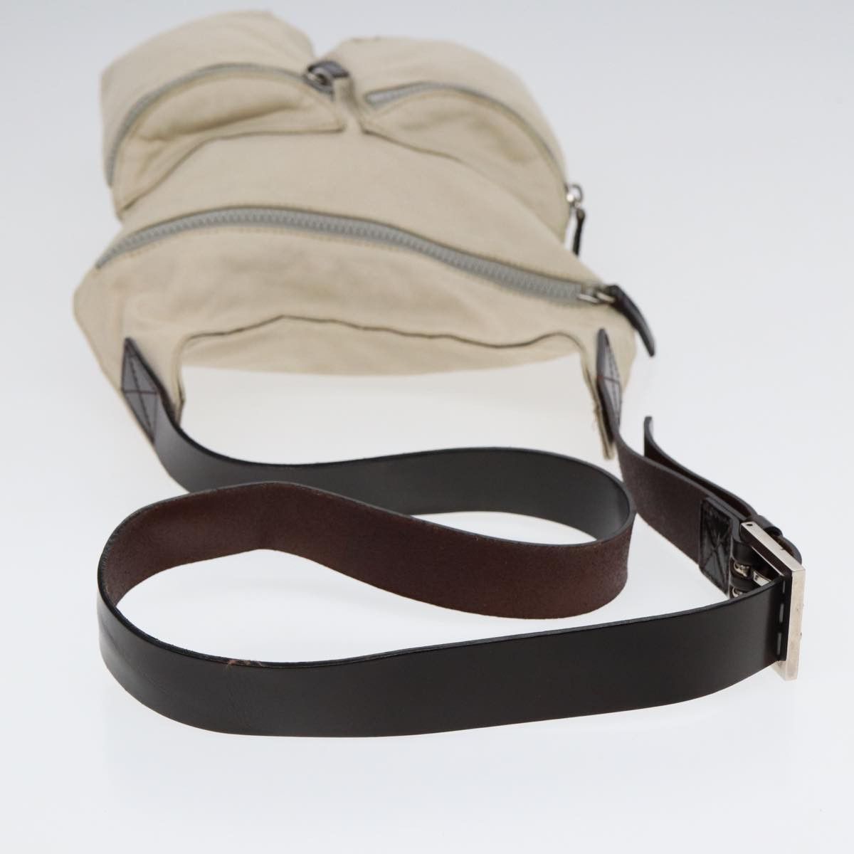 Fendi Beige Canvas Shoulder Bag (Pre-Owned) Size ONE SIZE - 4 Thumbnail