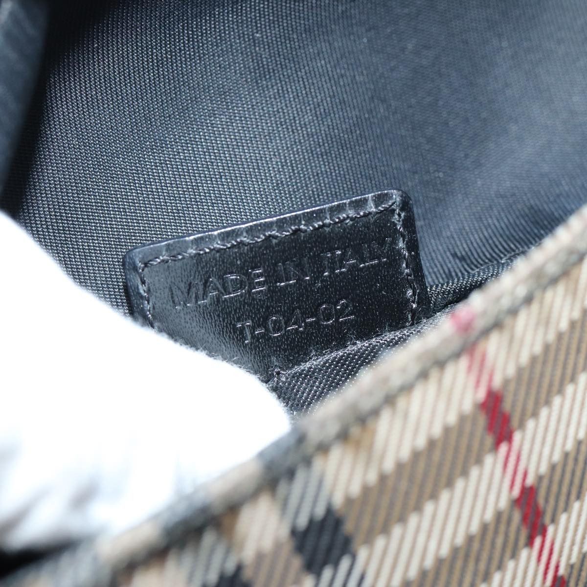 Burberry Nova Check Black Synthetic Shoulder Bag (Pre-Owned) Size ONE SIZE - 6 Thumbnail