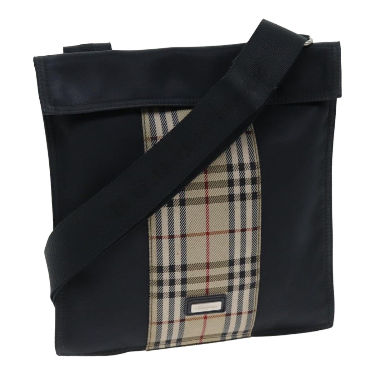 Burberry Nova Check Black Synthetic Shoulder Bag (Pre-Owned) Size ONE SIZE - 9 Thumbnail