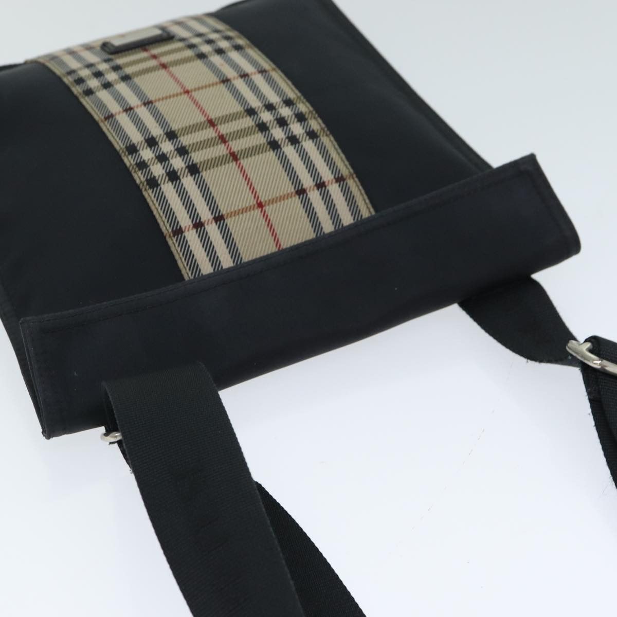 Burberry Nova Check Black Synthetic Shoulder Bag (Pre-Owned) Size ONE SIZE - 4 Thumbnail