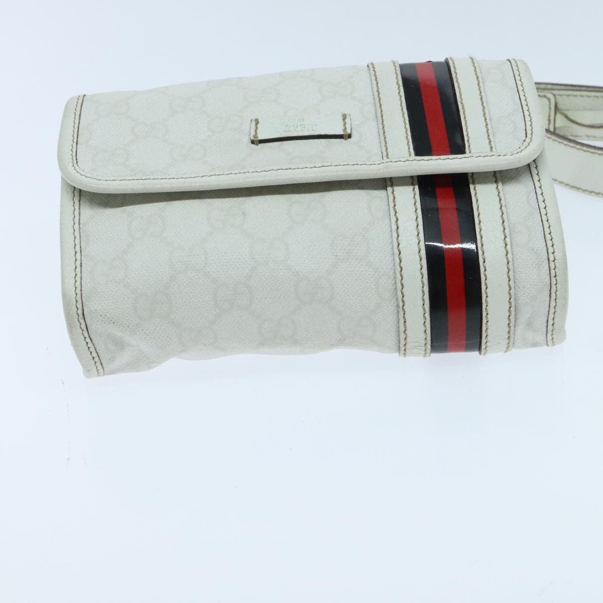 Gucci Sherry White Canvas Shoulder Bag (Pre-Owned) Size ONE SIZE - 18 Thumbnail