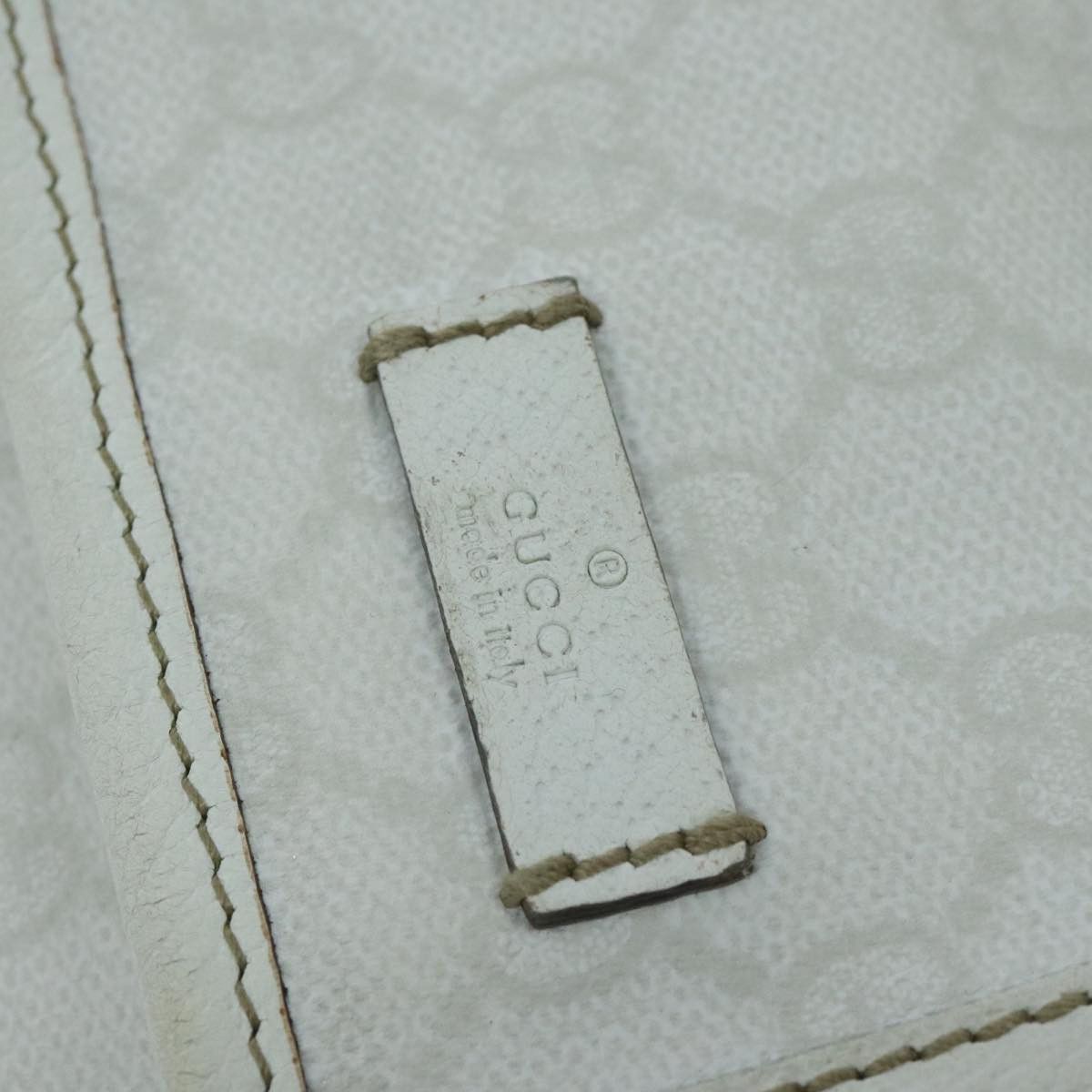 Gucci Sherry White Canvas Shoulder Bag (Pre-Owned) Size ONE SIZE - 19 Thumbnail