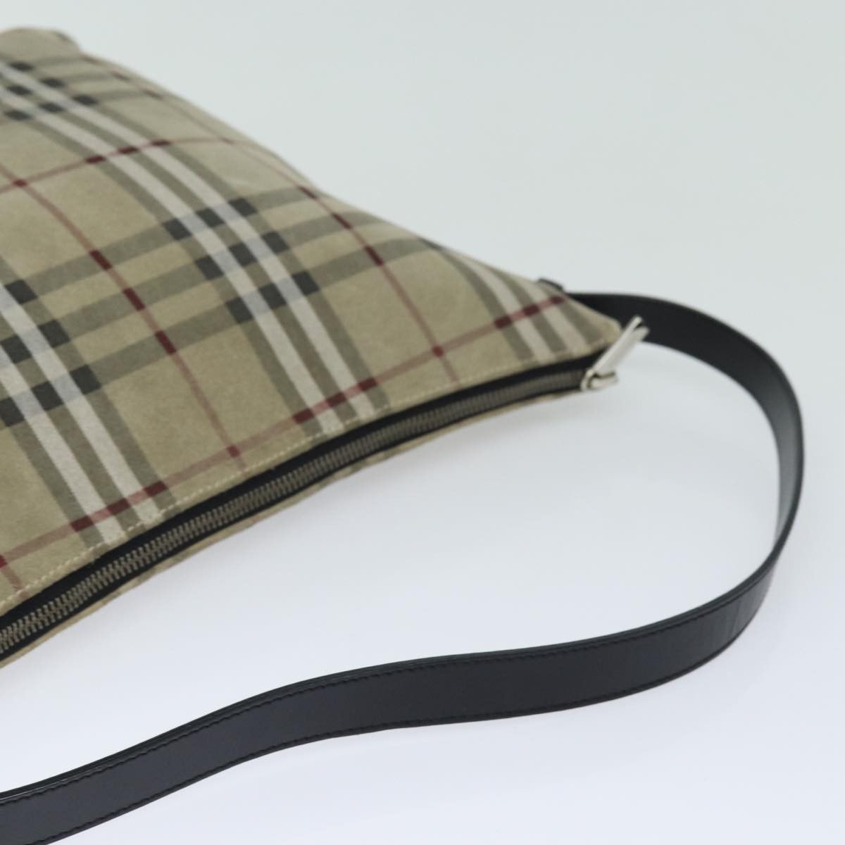 Burberry Nova Check Beige Suede Shoulder Bag (Pre-Owned) Size ONE SIZE - 11 Thumbnail
