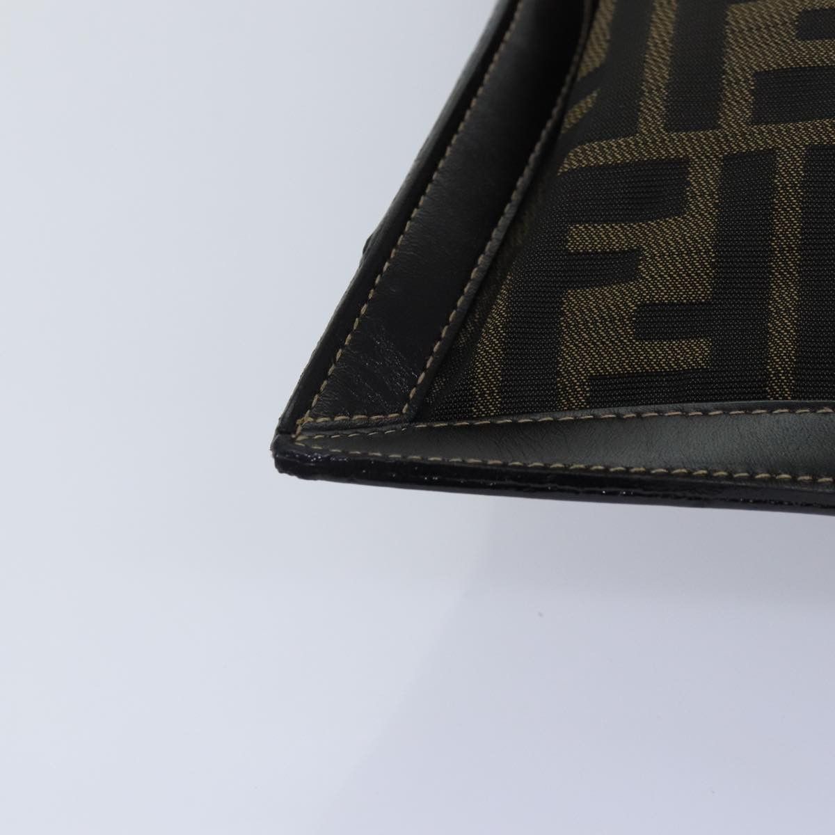 Fendi Zucca Brown Canvas Clutch Bag (Pre-Owned) Size ONE SIZE - 7 Thumbnail
