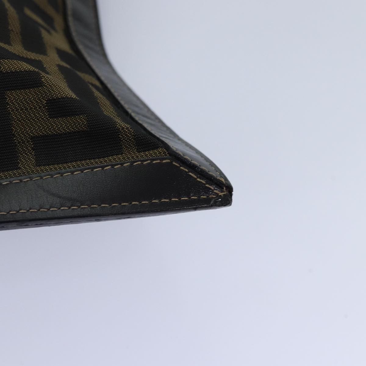 Fendi Zucca Brown Canvas Clutch Bag (Pre-Owned) Size ONE SIZE - 10 Thumbnail
