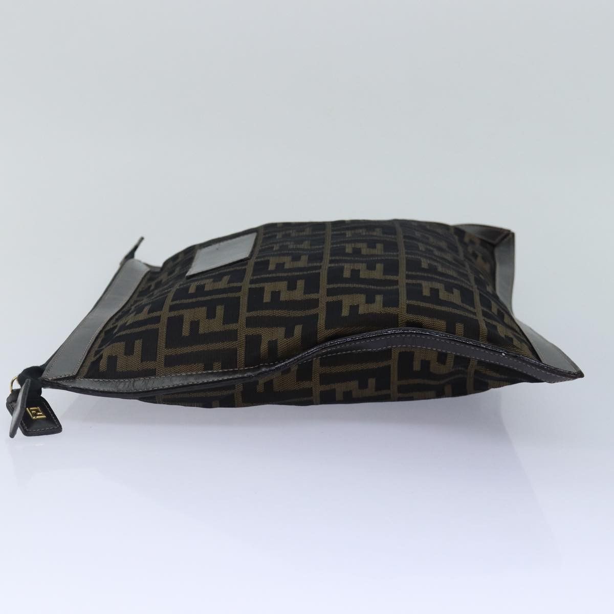 Fendi Zucca Brown Canvas Clutch Bag (Pre-Owned) Size ONE SIZE - 8 Thumbnail