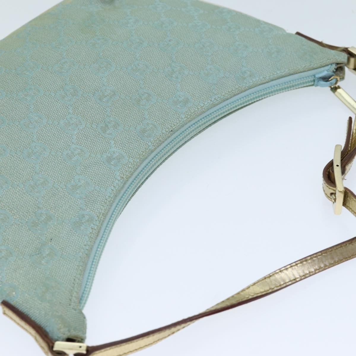 Gucci Gg Canvas Blue Canvas Shoulder Bag (Pre-Owned) Size ONE SIZE - 4 Thumbnail