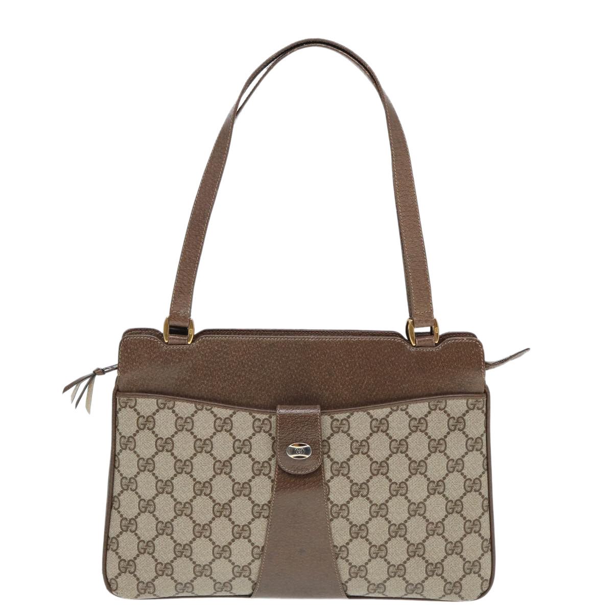 Gucci Gg Canvas Beige Canvas Handbag (Pre-Owned) Size ONE SIZE - 9 Thumbnail