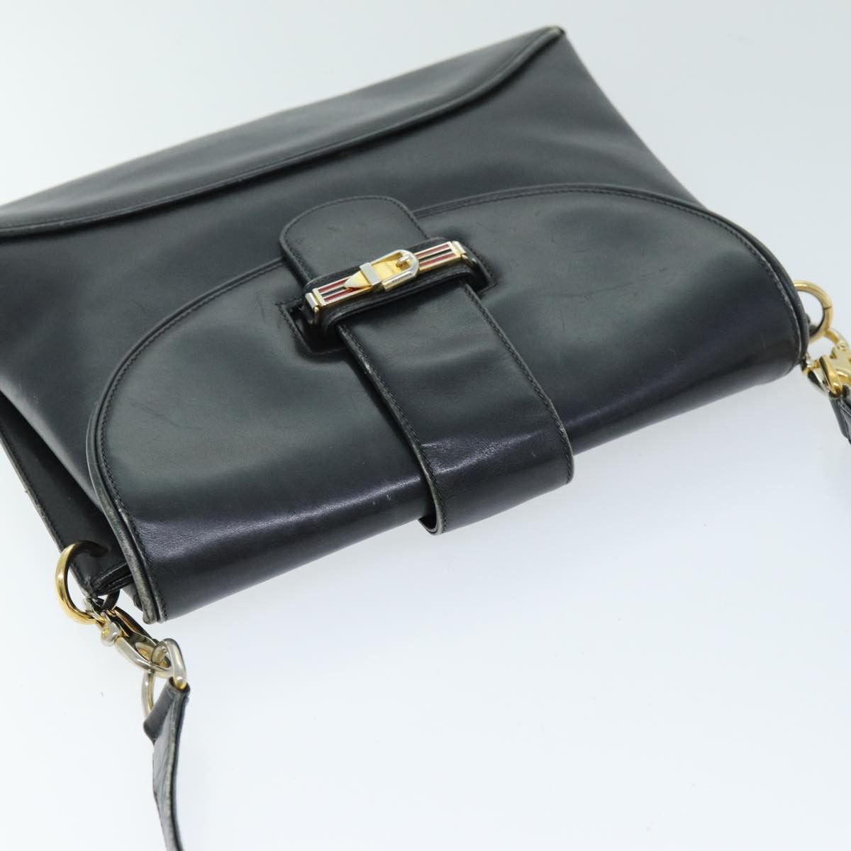 Gucci Black Leather Shoulder Bag (Pre-Owned) Size ONE SIZE - 4 Thumbnail