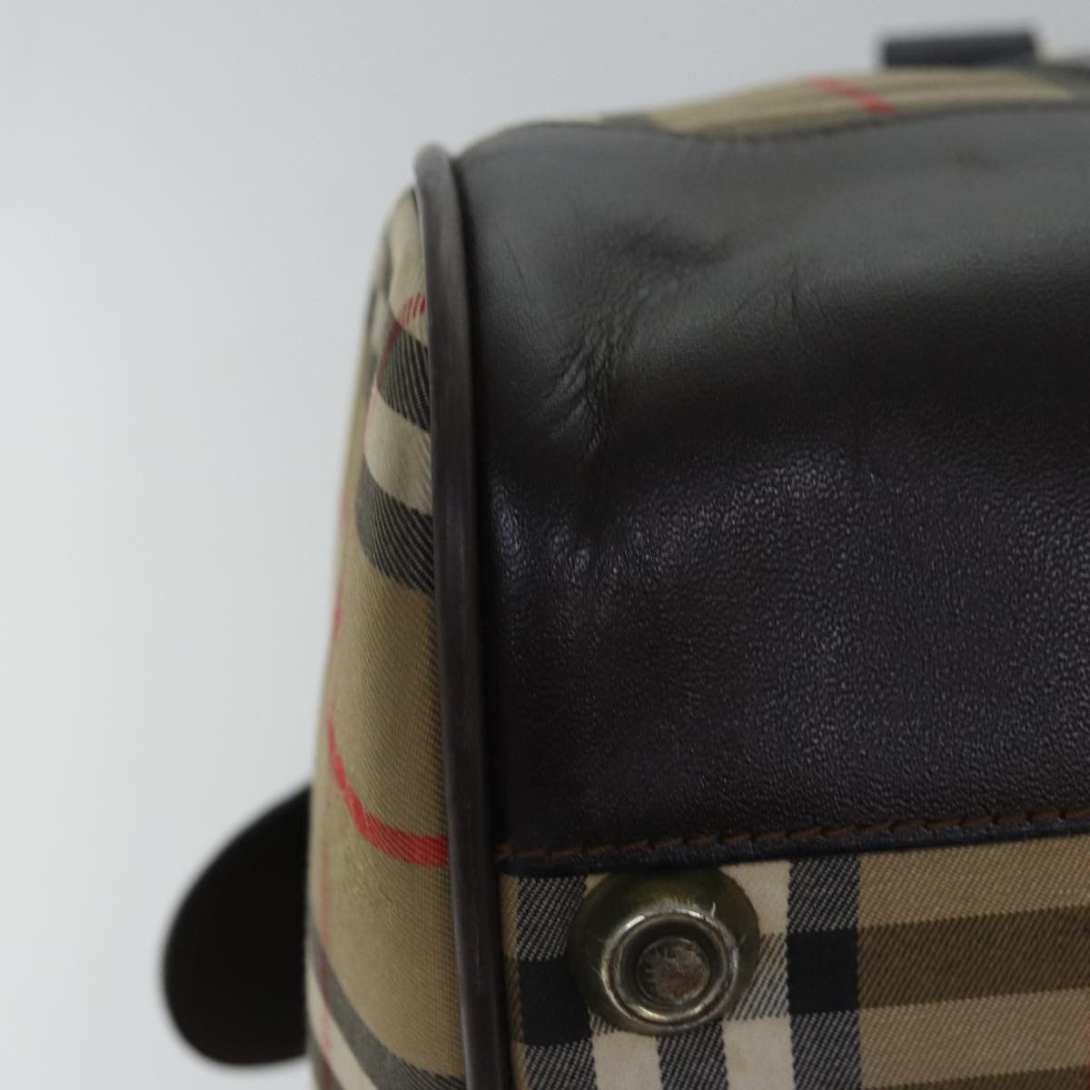 Burberry Nova Check Beige Canvas Travel Bag (Pre-Owned) Size ONE SIZE - 14 Thumbnail