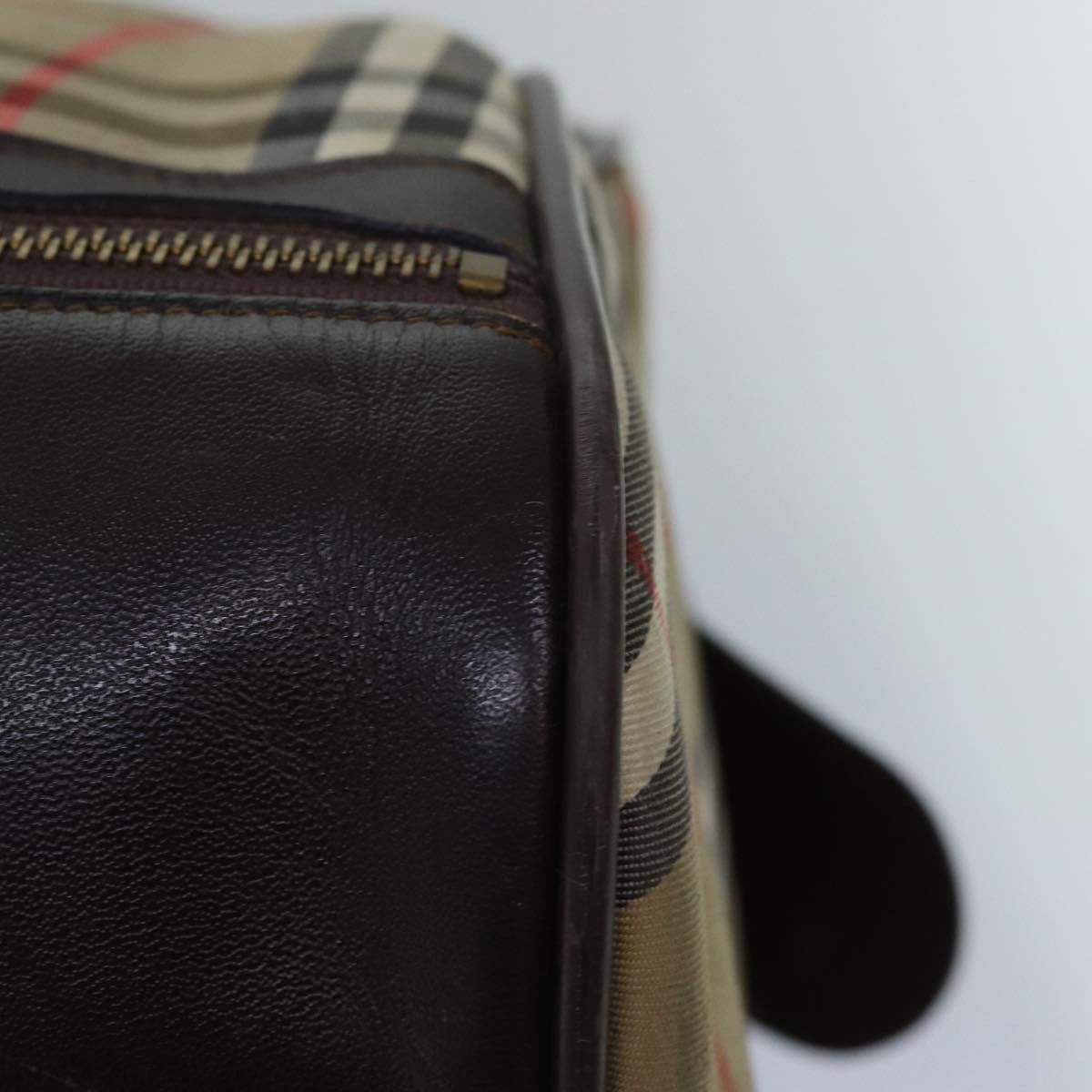Burberry Nova Check Beige Canvas Travel Bag (Pre-Owned) Size ONE SIZE - 17 Thumbnail