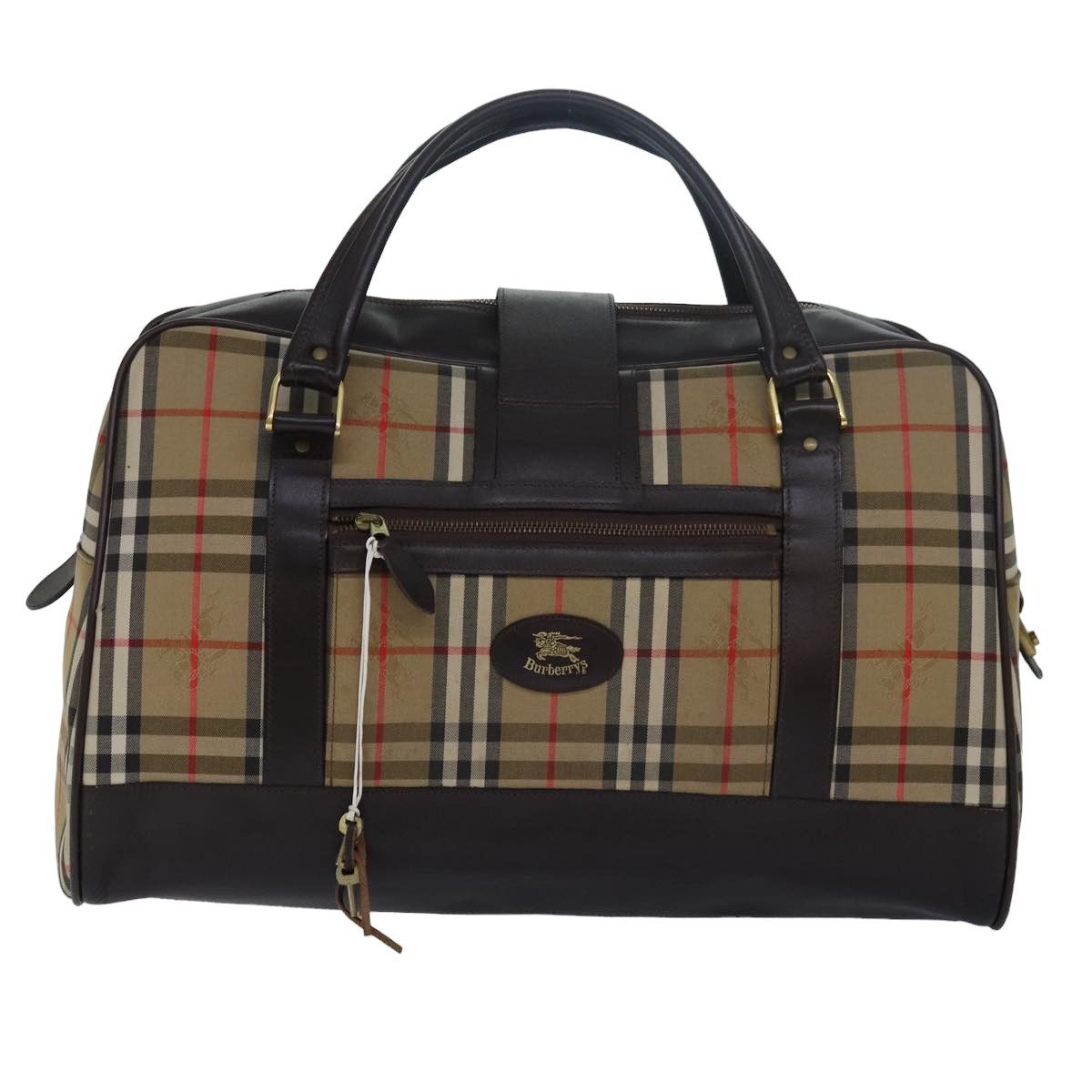 Burberry Nova Check Beige Canvas Travel Bag (Pre-Owned) Size ONE SIZE - 2 Thumbnail