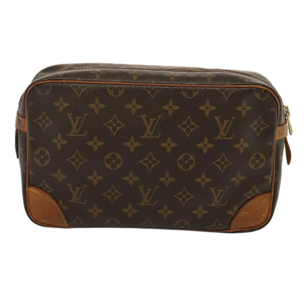 Louis Vuitton Compiegne 28 Brown Canvas Clutch Bag (Pre-Owned) Size ONE SIZE - 2 Thumbnail