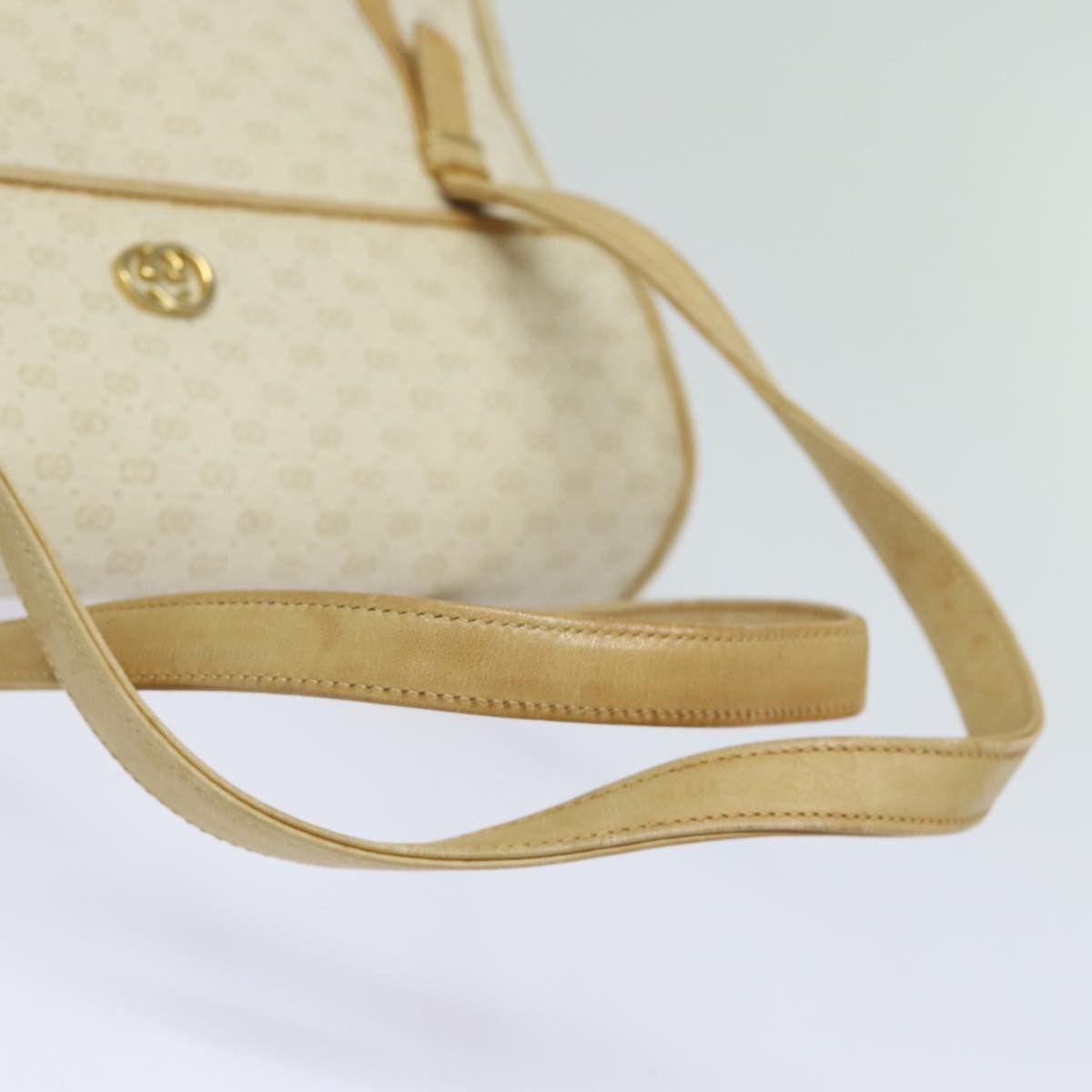 Gucci Gg Canvas White Leather Shoulder Bag (Pre-Owned) Size ONE SIZE - 10 Thumbnail
