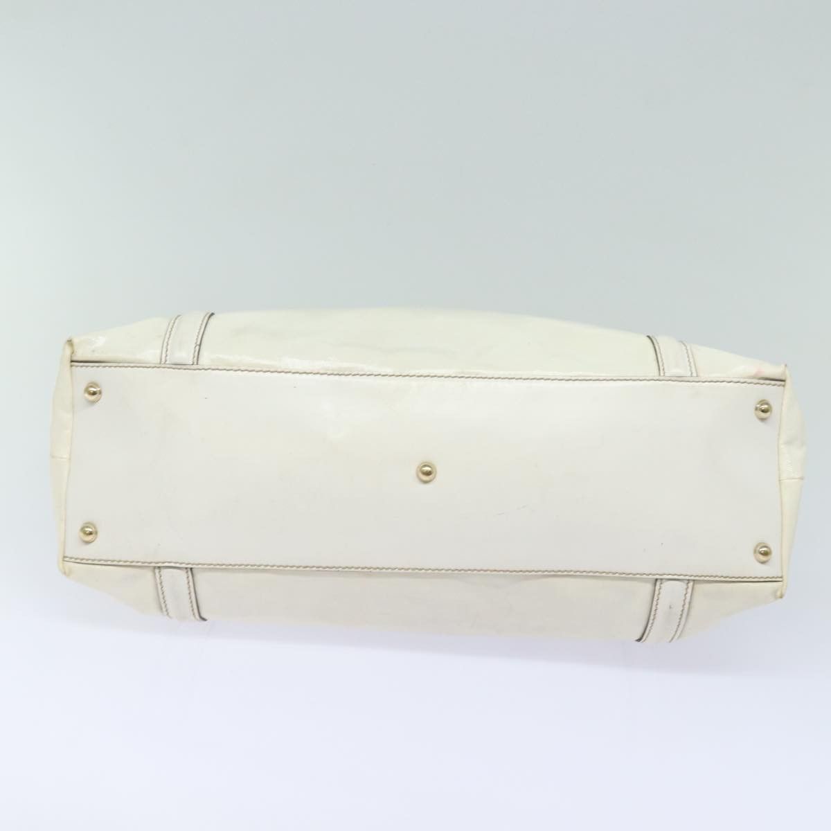 Gucci Interlocking White Canvas Tote Bag (Pre-Owned) Size ONE SIZE - 3 Thumbnail