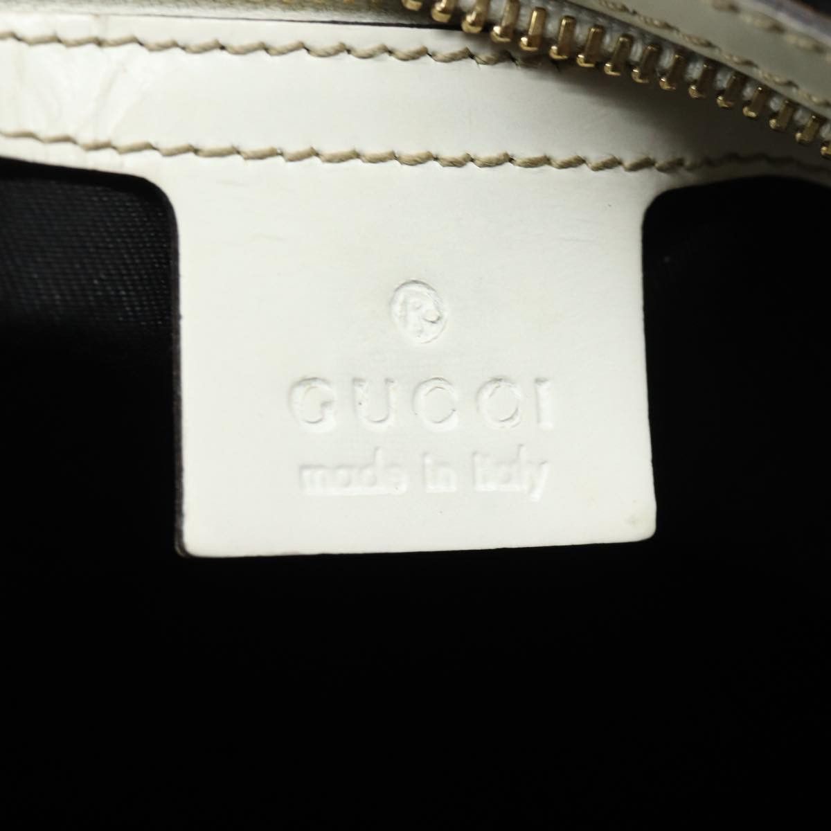 Gucci Interlocking White Canvas Tote Bag (Pre-Owned) Size ONE SIZE - 8 Thumbnail