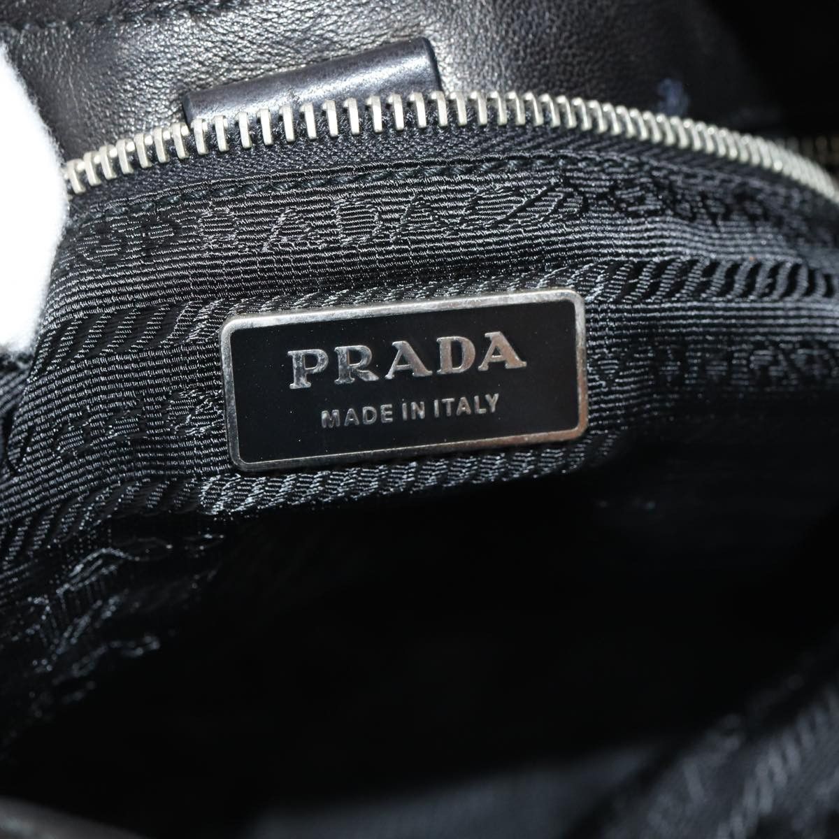 Prada Tessuto Black Synthetic Handbag (Pre-Owned) Size ONE SIZE - 7 Thumbnail