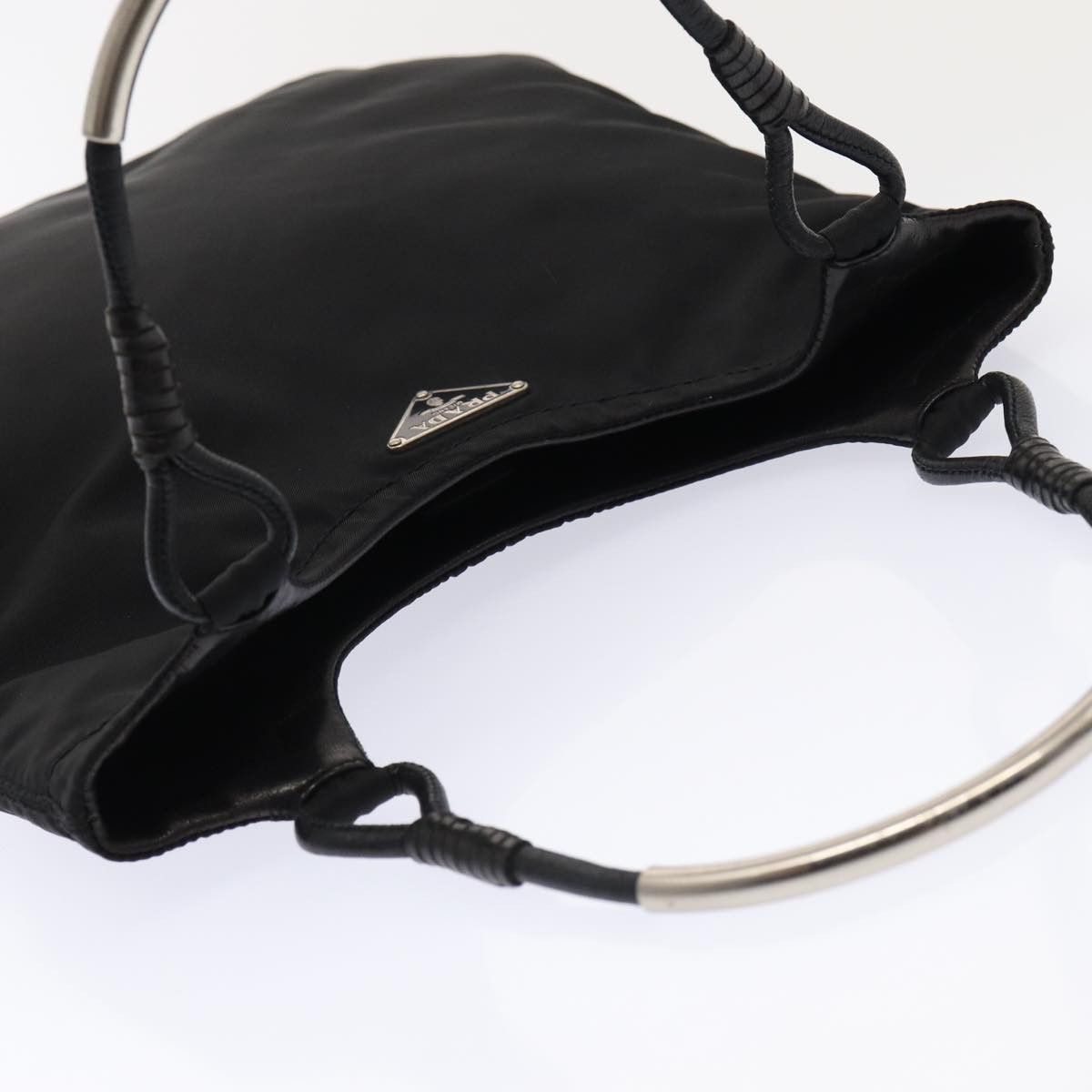 Prada Tessuto Black Synthetic Handbag (Pre-Owned) Size ONE SIZE - 4 Thumbnail
