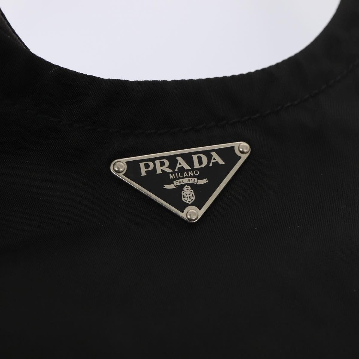 Prada Tessuto Black Synthetic Handbag (Pre-Owned) Size ONE SIZE - 16 Thumbnail