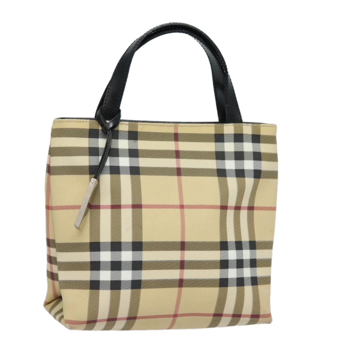 Burberry Nova Check Beige Canvas Handbag (Pre-Owned) Size ONE SIZE - 14 Thumbnail