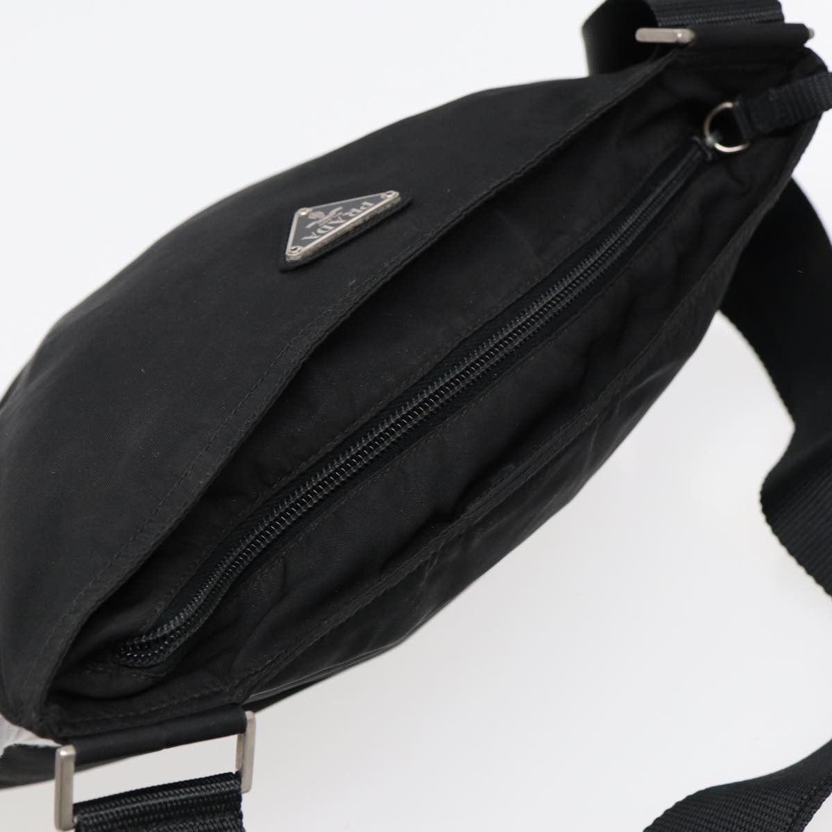 Prada Tessuto Black Synthetic Shoulder Bag (Pre-Owned) Size ONE SIZE - 12 Thumbnail