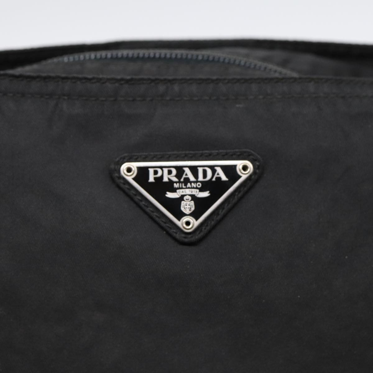 Prada Tessuto Black Synthetic Shoulder Bag (Pre-Owned) Size ONE SIZE - 14 Thumbnail