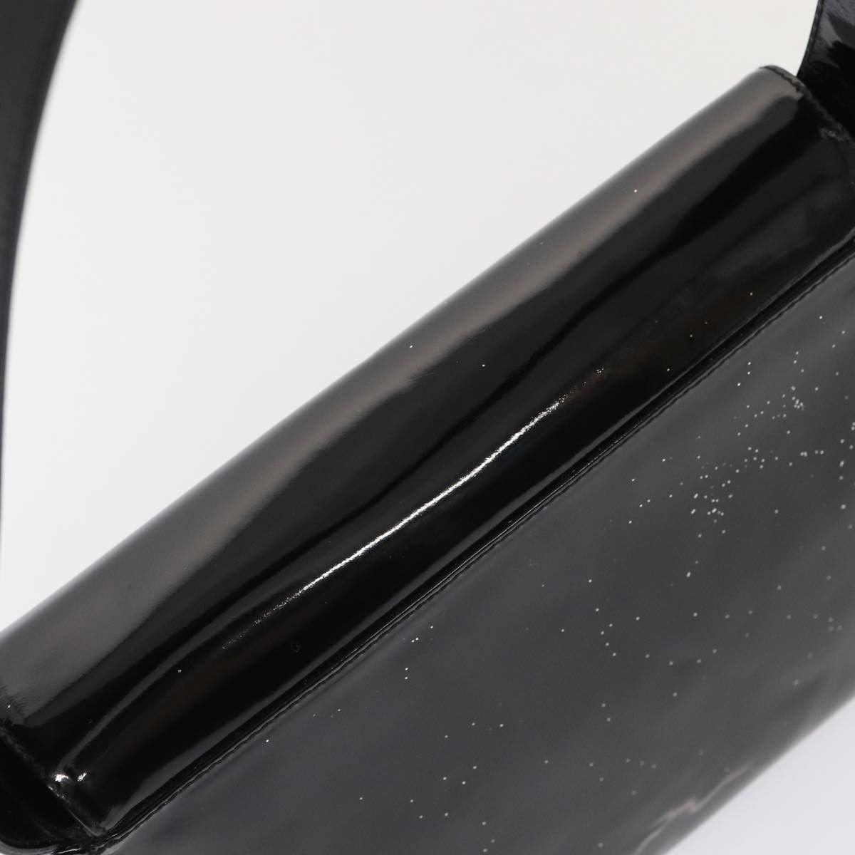 Salvatore Ferragamo Vara Black Patent Leather Shoulder Bag (Pre-Owned) Size ONE SIZE - 10 Thumbnail