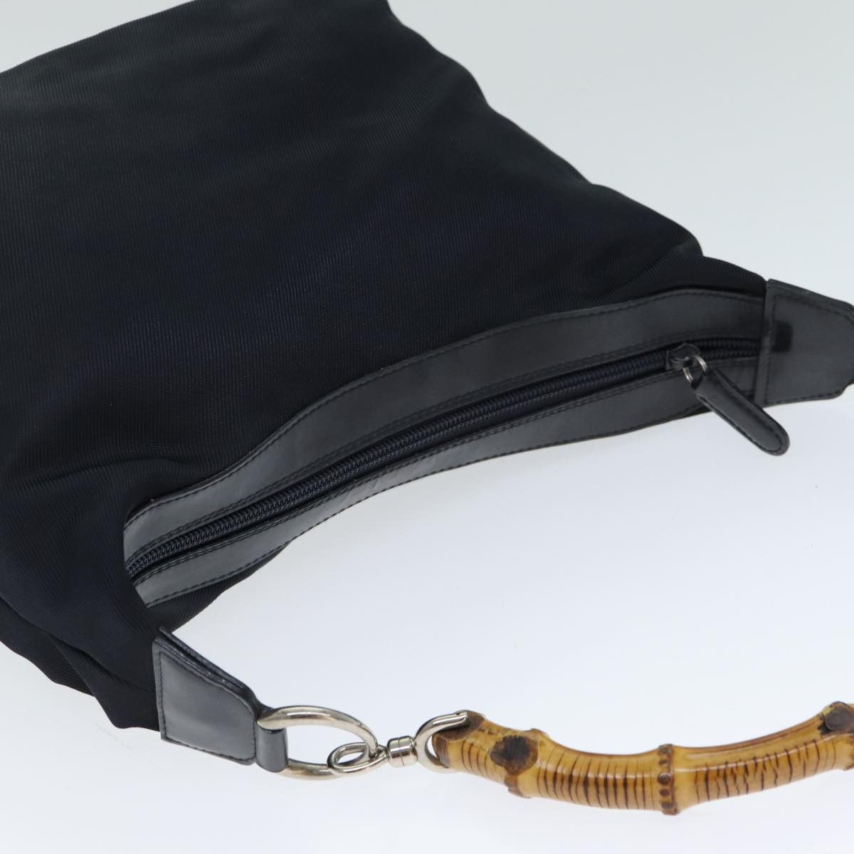 Gucci Bamboo Black Synthetic Shoulder Bag (Pre-Owned) Size ONE SIZE - 9 Thumbnail