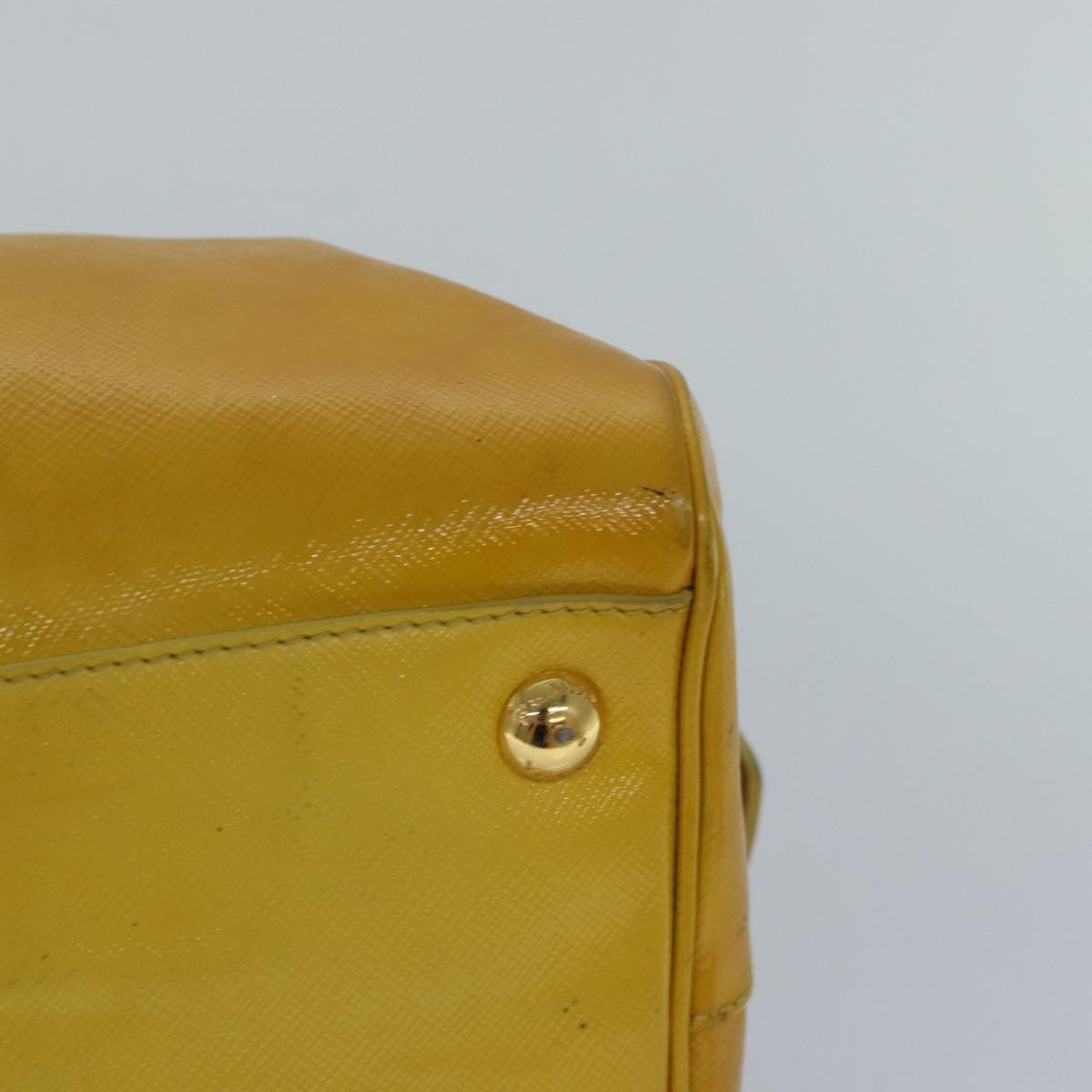 Prada Saffiano Yellow Leather Handbag (Pre-Owned) Size ONE SIZE - 14 Thumbnail