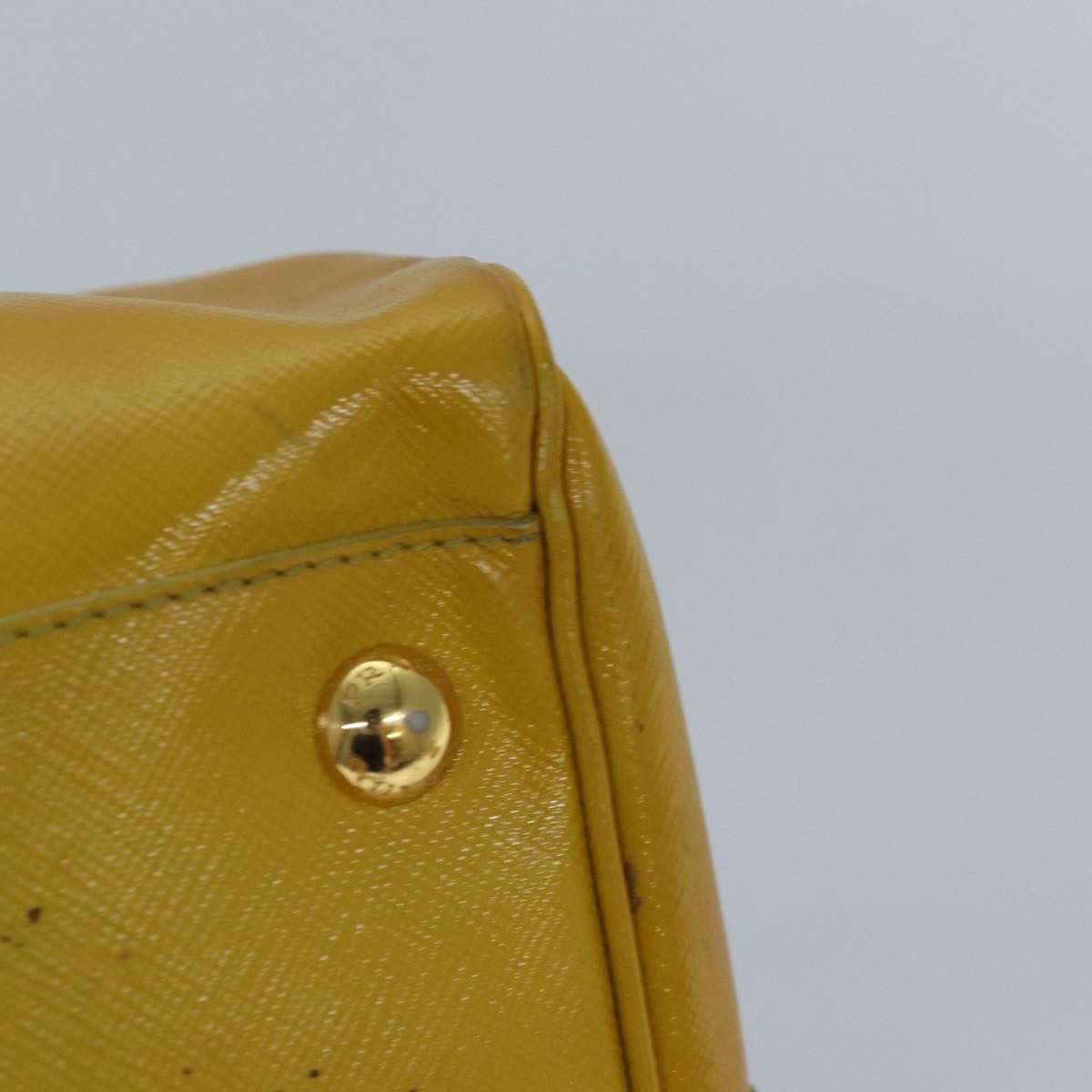 Prada Saffiano Yellow Leather Handbag (Pre-Owned) Size ONE SIZE - 16 Thumbnail