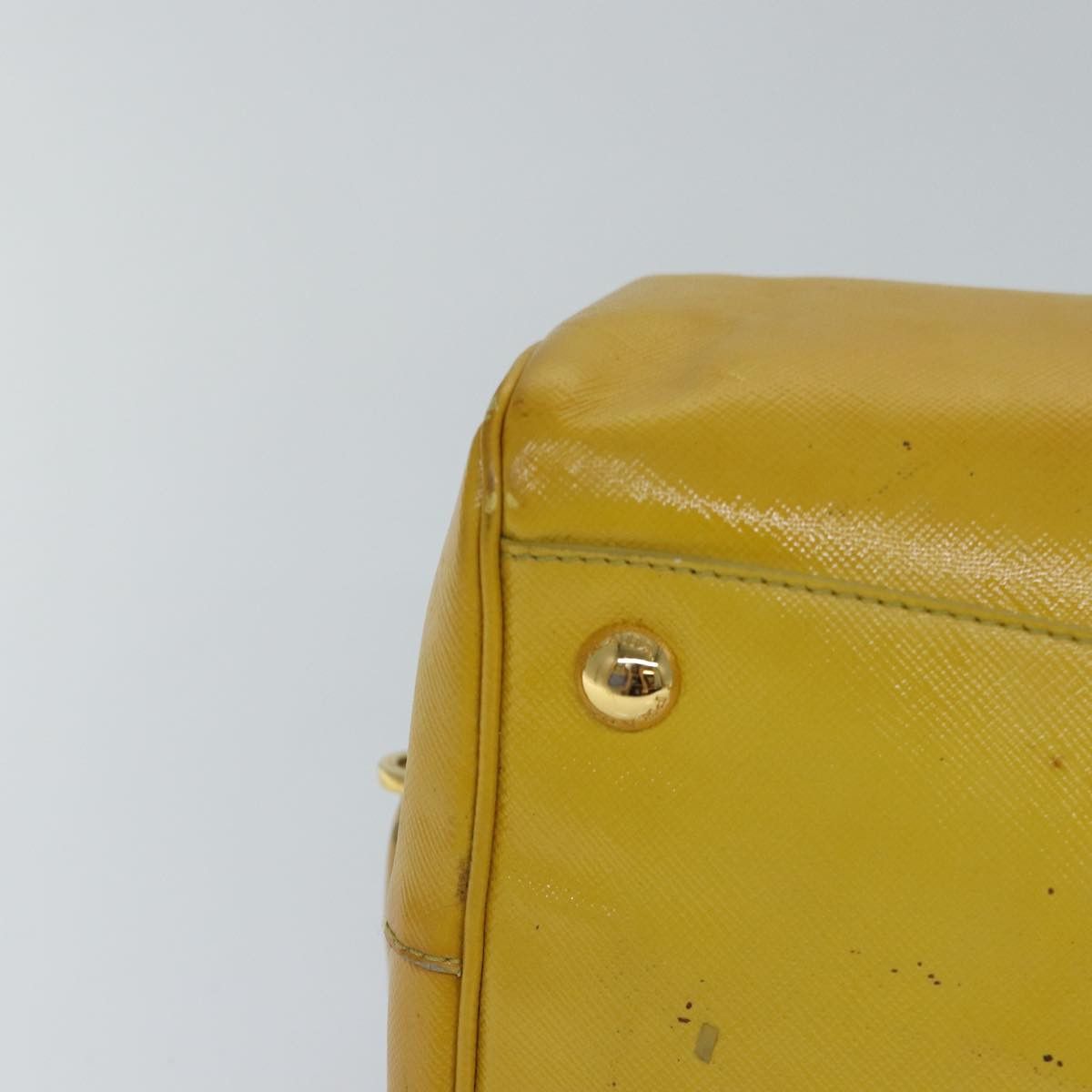 Prada Saffiano Yellow Leather Handbag (Pre-Owned) Size ONE SIZE - 13 Thumbnail