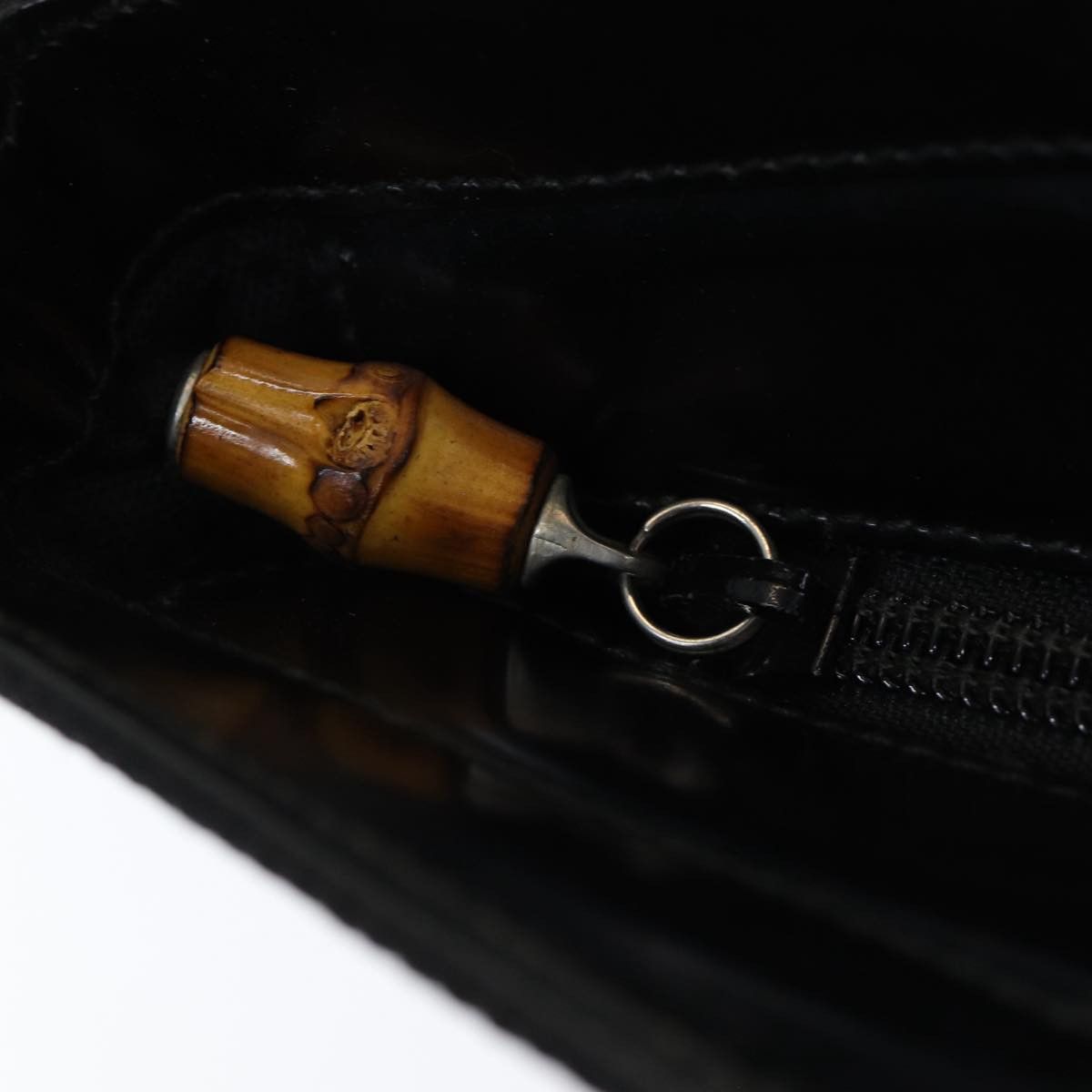 Gucci Bamboo Black Synthetic Handbag (Pre-Owned) Size ONE SIZE - 20 Thumbnail
