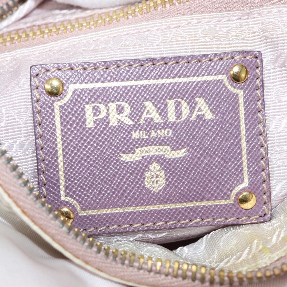 Prada Tessuto Pink Synthetic Shoulder Bag (Pre-Owned) Size ONE SIZE - 8 Thumbnail