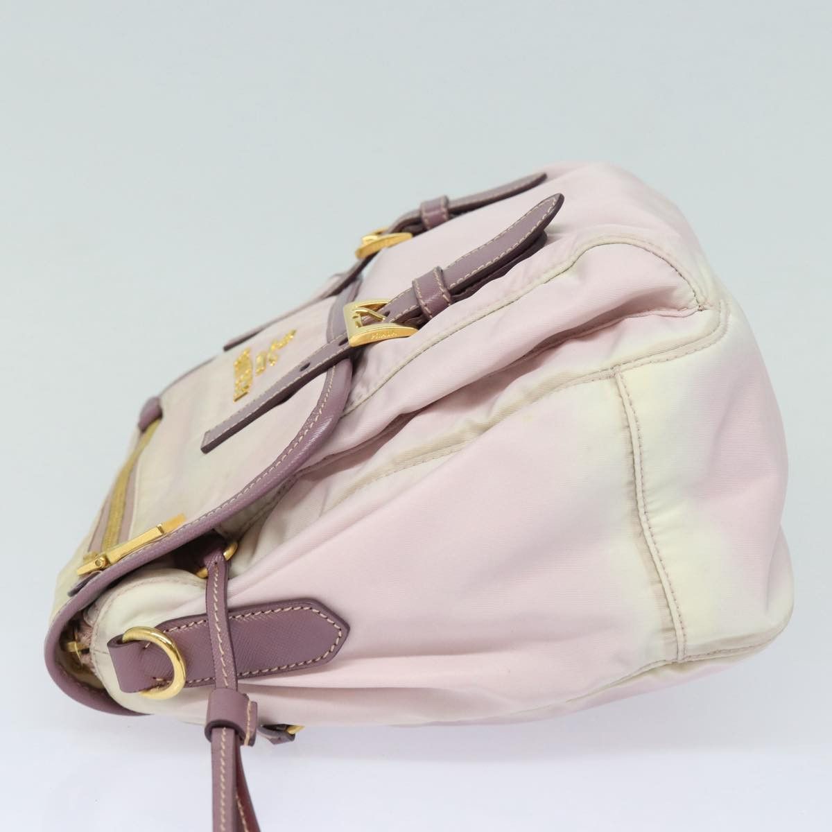 Prada Tessuto Pink Synthetic Shoulder Bag (Pre-Owned) Size ONE SIZE - 10 Thumbnail