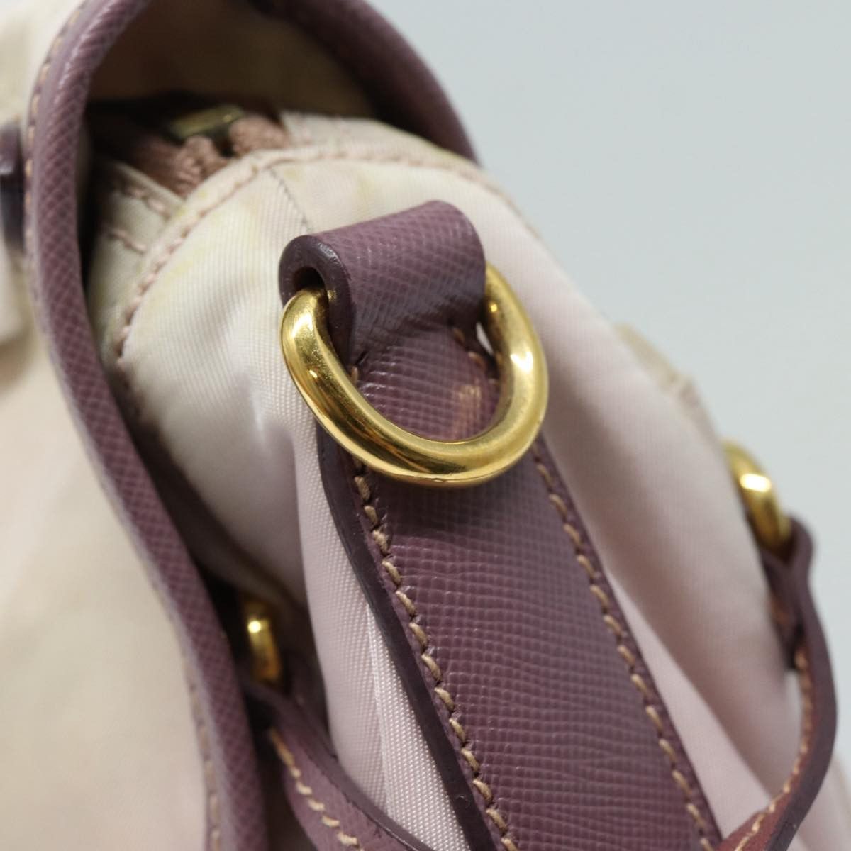 Prada Tessuto Pink Synthetic Shoulder Bag (Pre-Owned) Size ONE SIZE - 18 Thumbnail