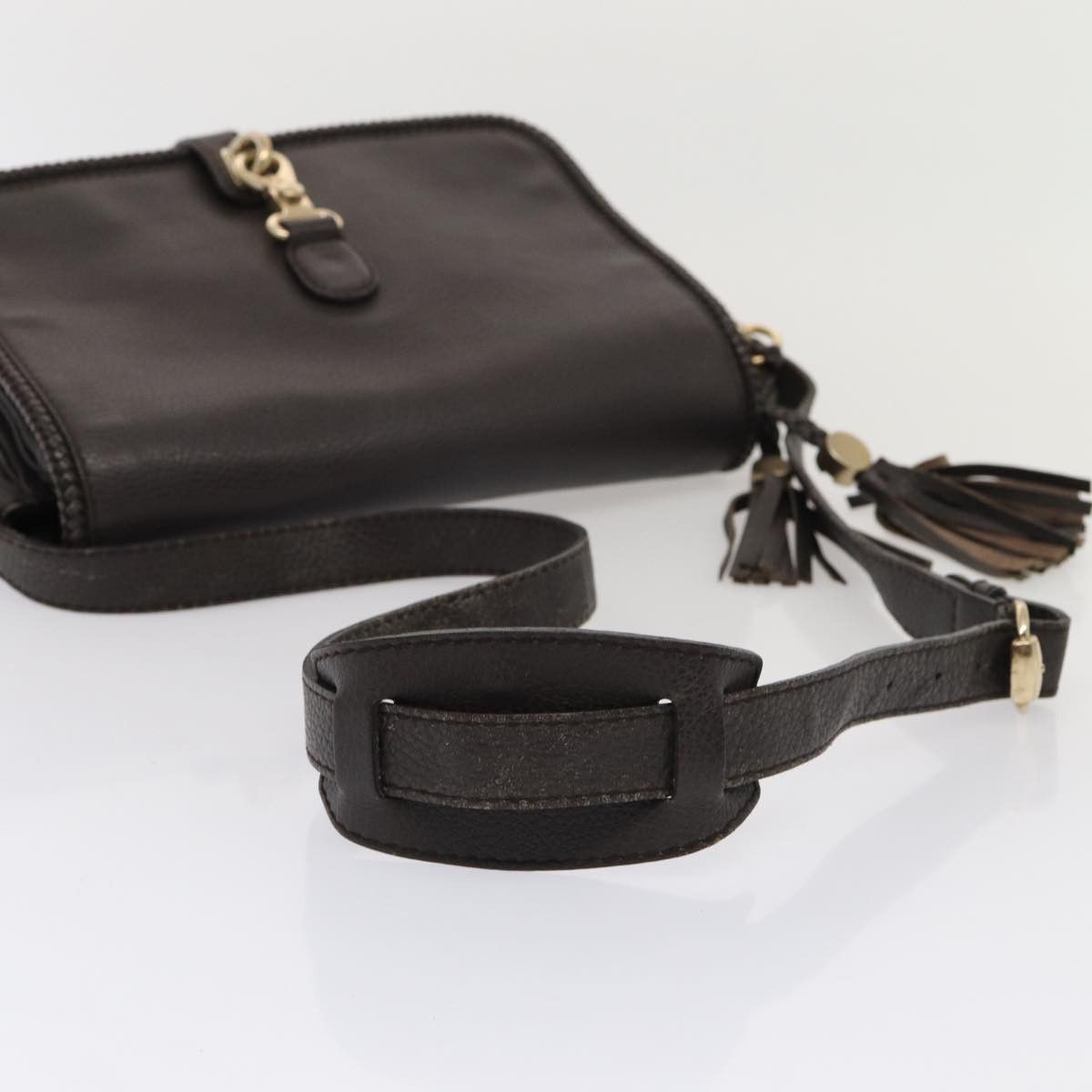 Gucci Marrakech Brown Leather Shoulder Bag (Pre-Owned) Size ONE SIZE - 12 Thumbnail