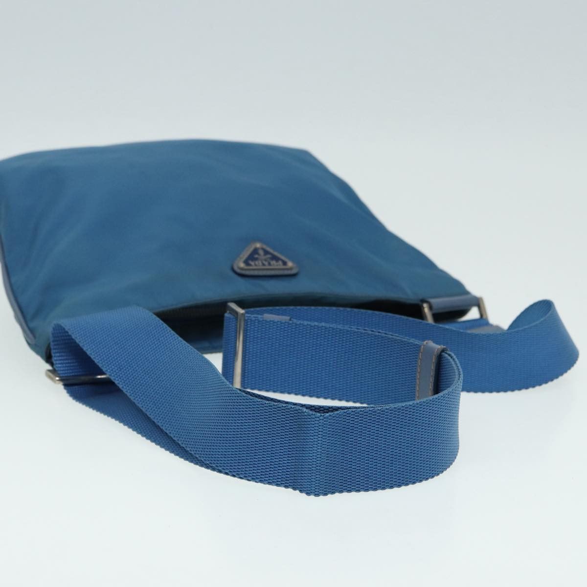 Prada Tessuto Blue Synthetic Shoulder Bag (Pre-Owned) Size ONE SIZE - 11 Thumbnail