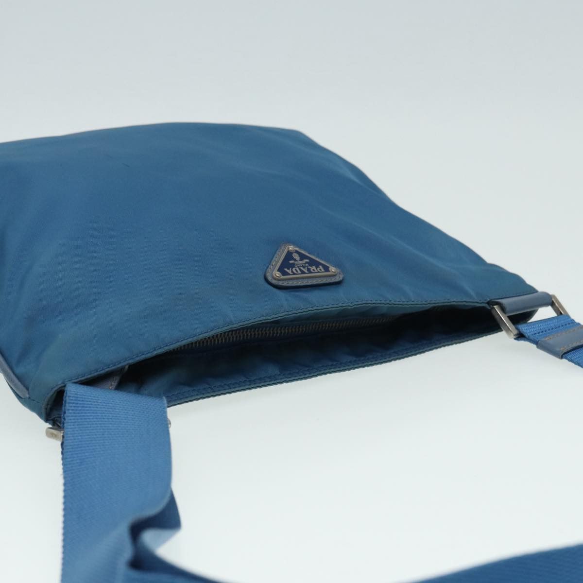 Prada Tessuto Blue Synthetic Shoulder Bag (Pre-Owned) Size ONE SIZE - 4 Thumbnail