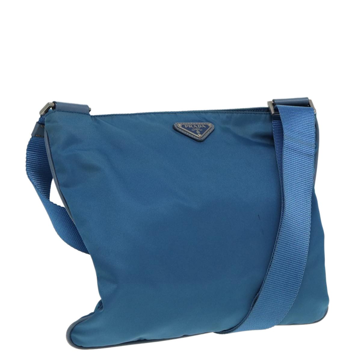 Prada Tessuto Blue Synthetic Shoulder Bag (Pre-Owned) Size ONE SIZE - 16 Thumbnail