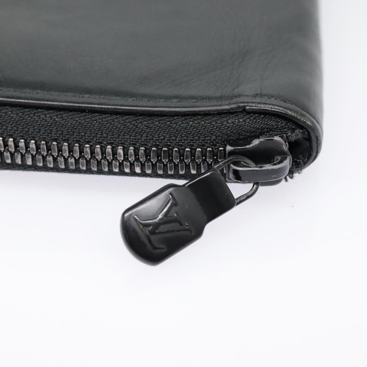 Louis Vuitton Zippy Wallet Vertical Black Leather Wallet (Pre-Owned) Size ONE SIZE - 8 Thumbnail