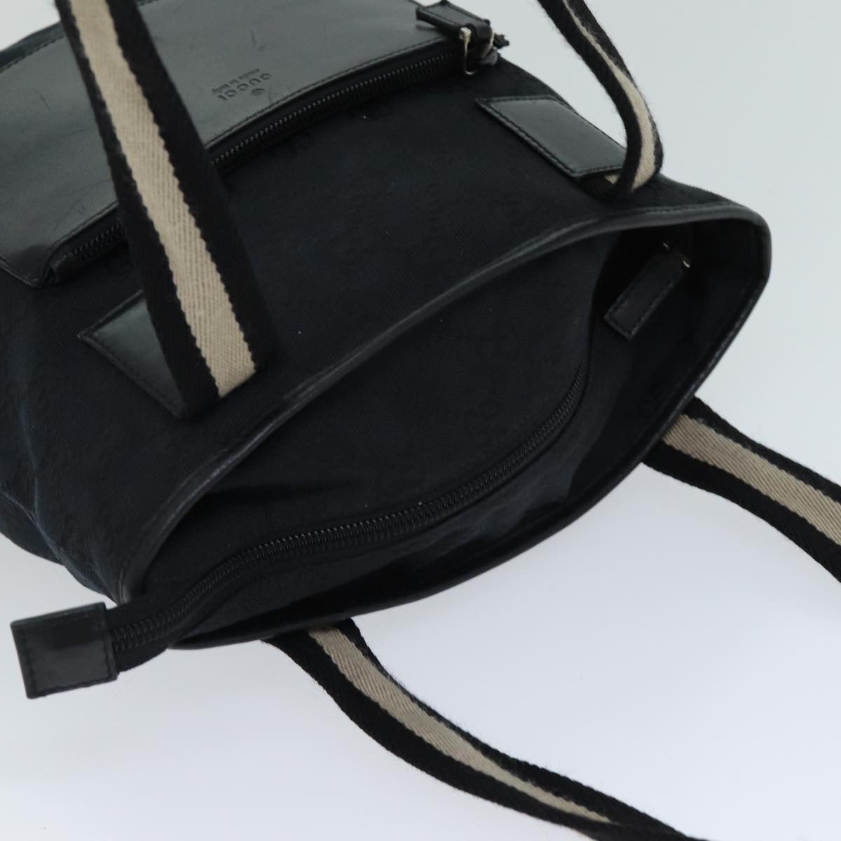 Gucci Gg Canvas Black Canvas Tote Bag (Pre-Owned) Size ONE SIZE - 11 Thumbnail