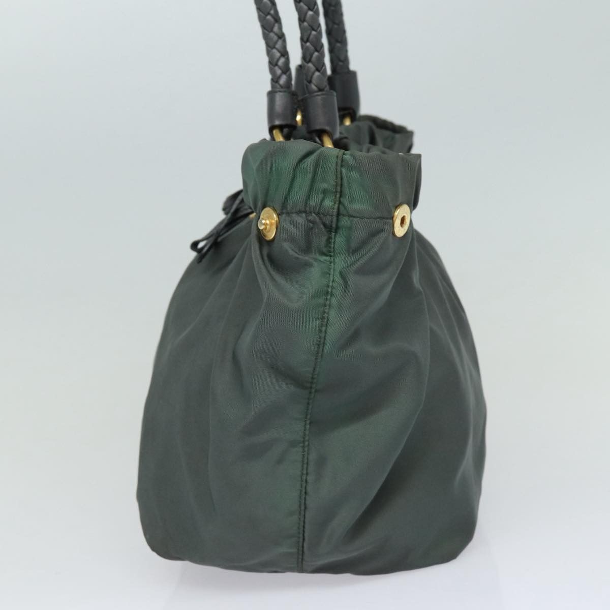 Prada Tessuto Khaki Synthetic Handbag (Pre-Owned) Size ONE SIZE - 14 Thumbnail