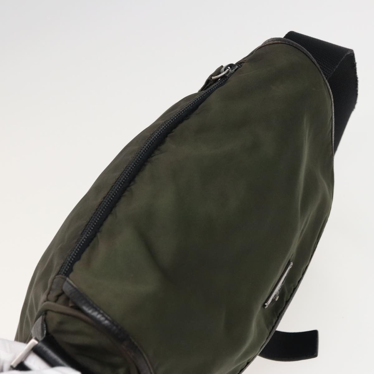 Prada Tessuto Khaki Synthetic Shoulder Bag (Pre-Owned) Size ONE SIZE - 16 Thumbnail